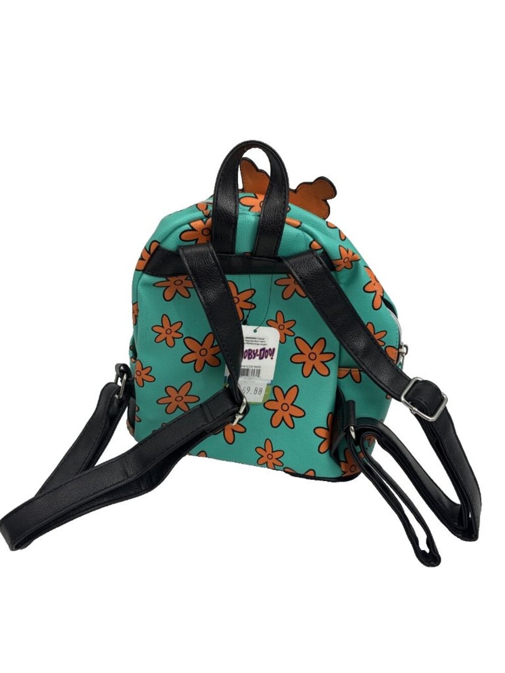 Scooby Doo Mini Backpack Scooby Snacks Cartoon Vegan Leather Bag - Picture 4 of 6